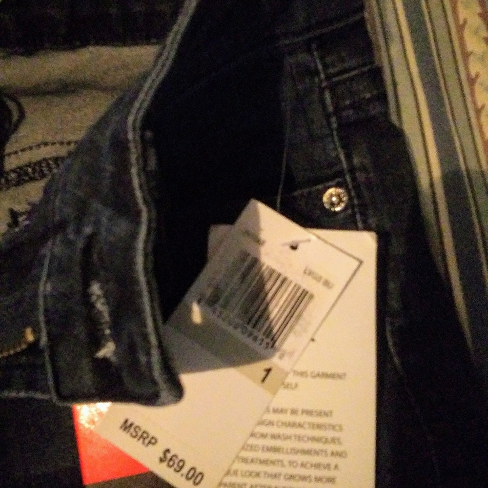 A pair of Junior size jeans